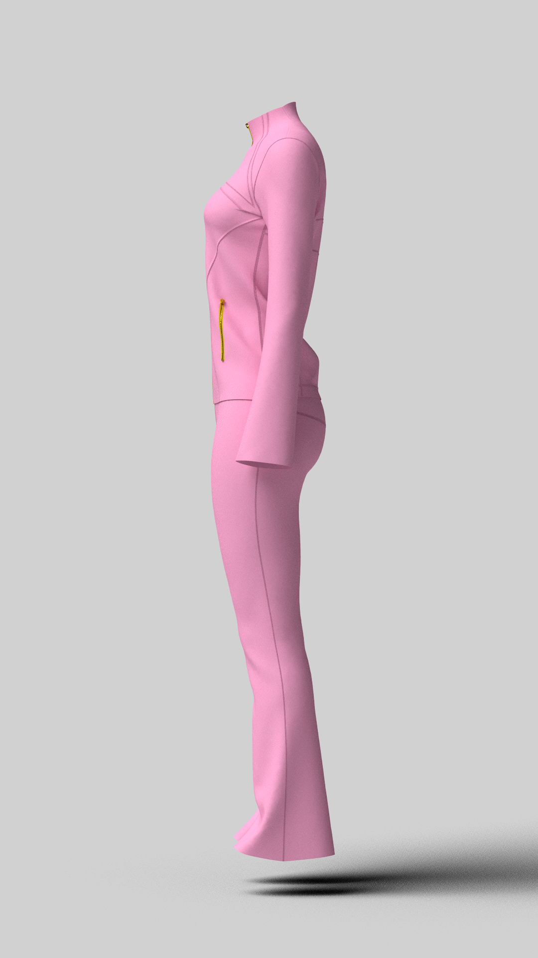 Women's Zip-Up Tracksuit | Performance Activewear | 3D Model - CONNECT
