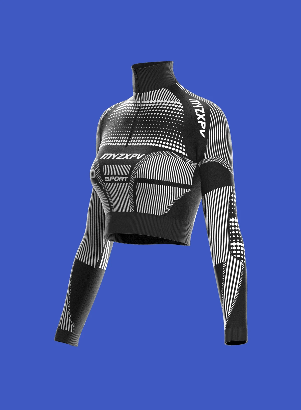 sportswear long sleeve compression crop top | 3D Model - CONNECT