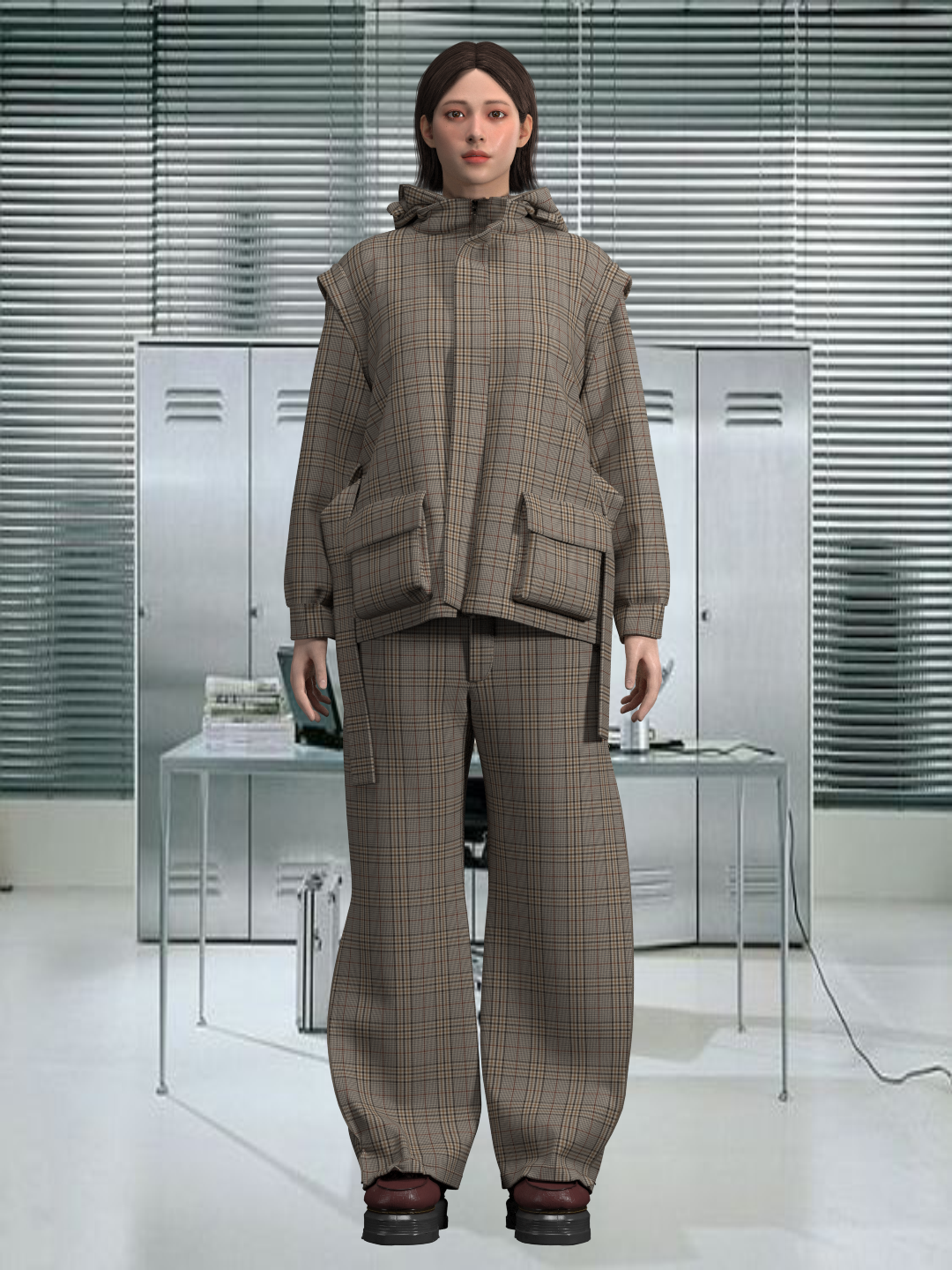 Modular Technical Utility Jacket & Pants Set | 3D Model - CONNECT