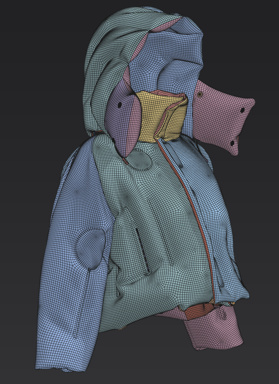 big XL puffer jacket | 3D Model - CONNECT