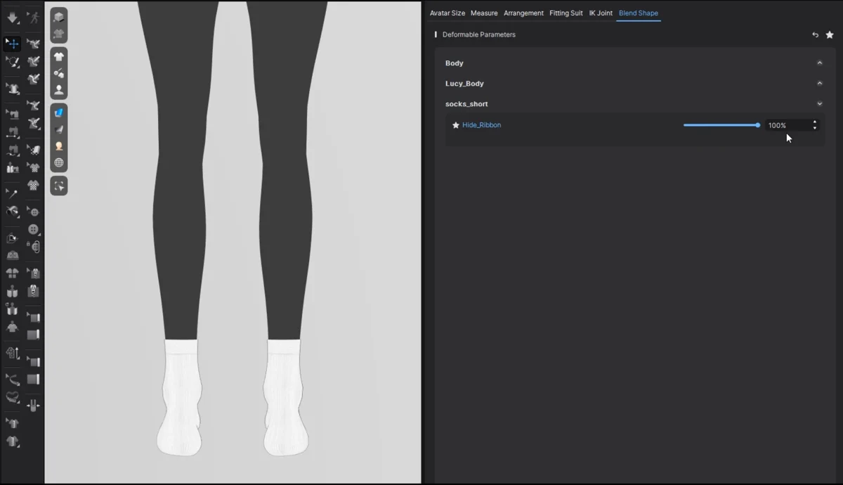 [Lucy] Socks Short | 3D Model - CONNECT