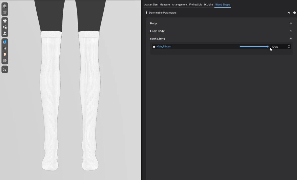 [Lucy] Socks Long | 3D Model - CONNECT