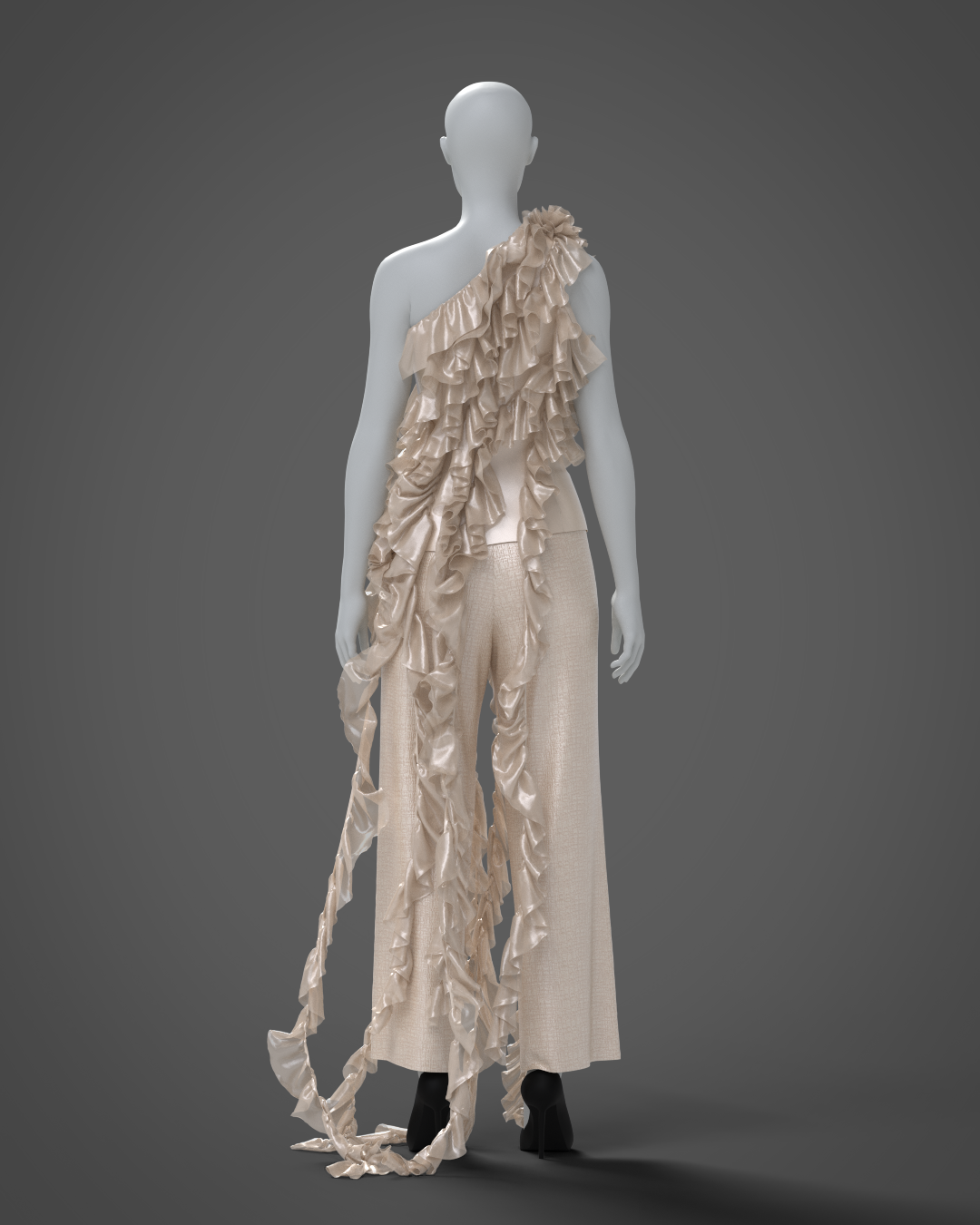 Ruffle Trim set | 3D Model - CONNECT