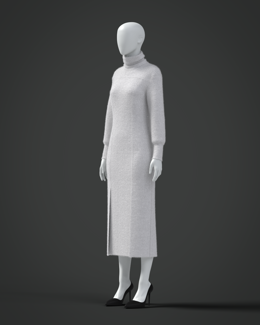 knit dress | 3D Model - CONNECT