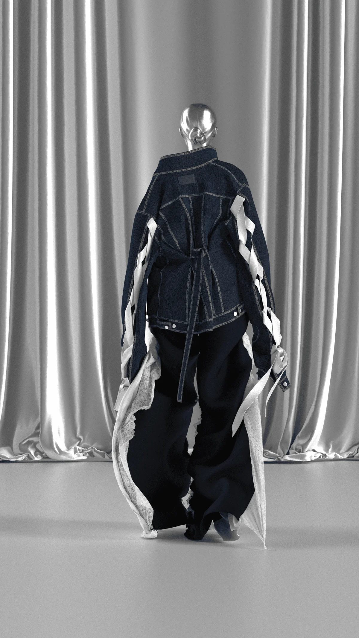 Ruffles in Denim | 3D Model - CONNECT