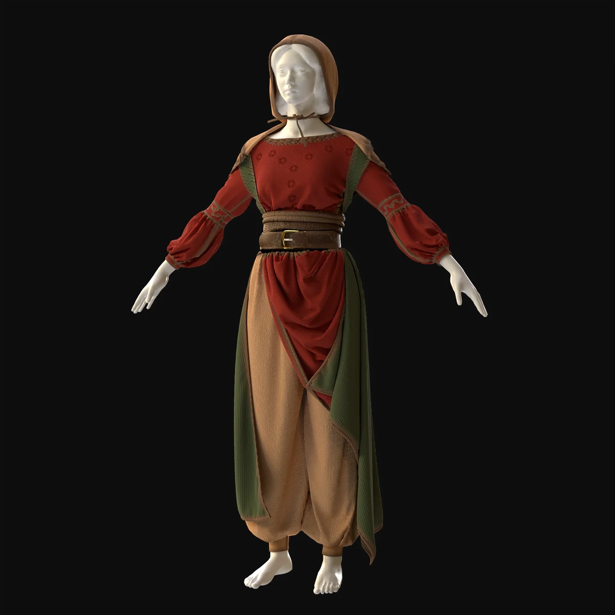 Medieval Heritage Costume Design | 3D Model - CONNECT