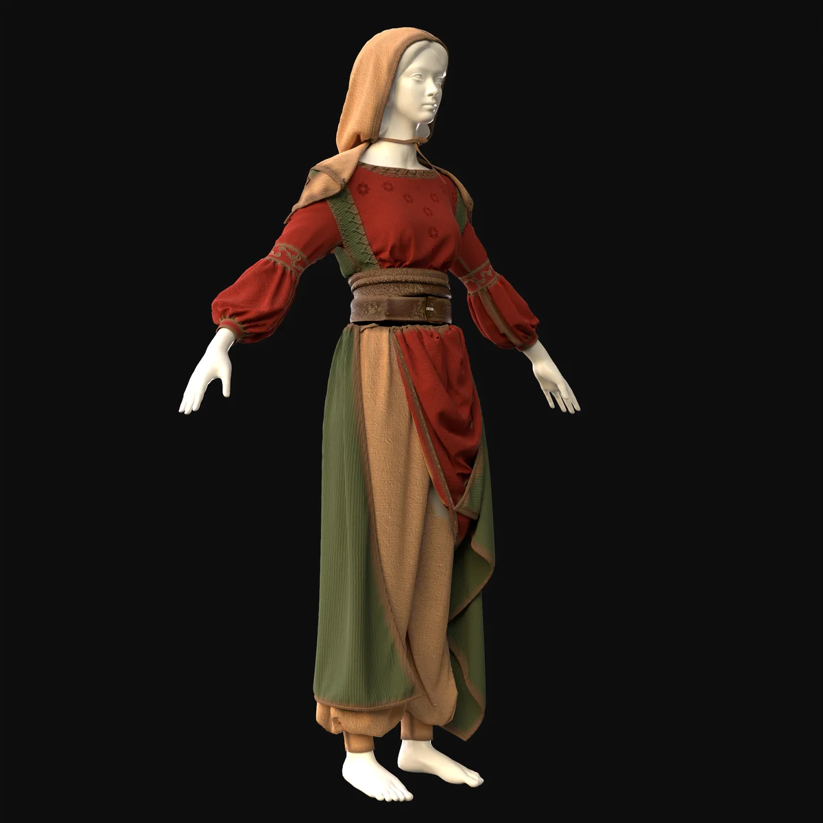 Medieval Heritage Costume Design | 3D Model - CONNECT